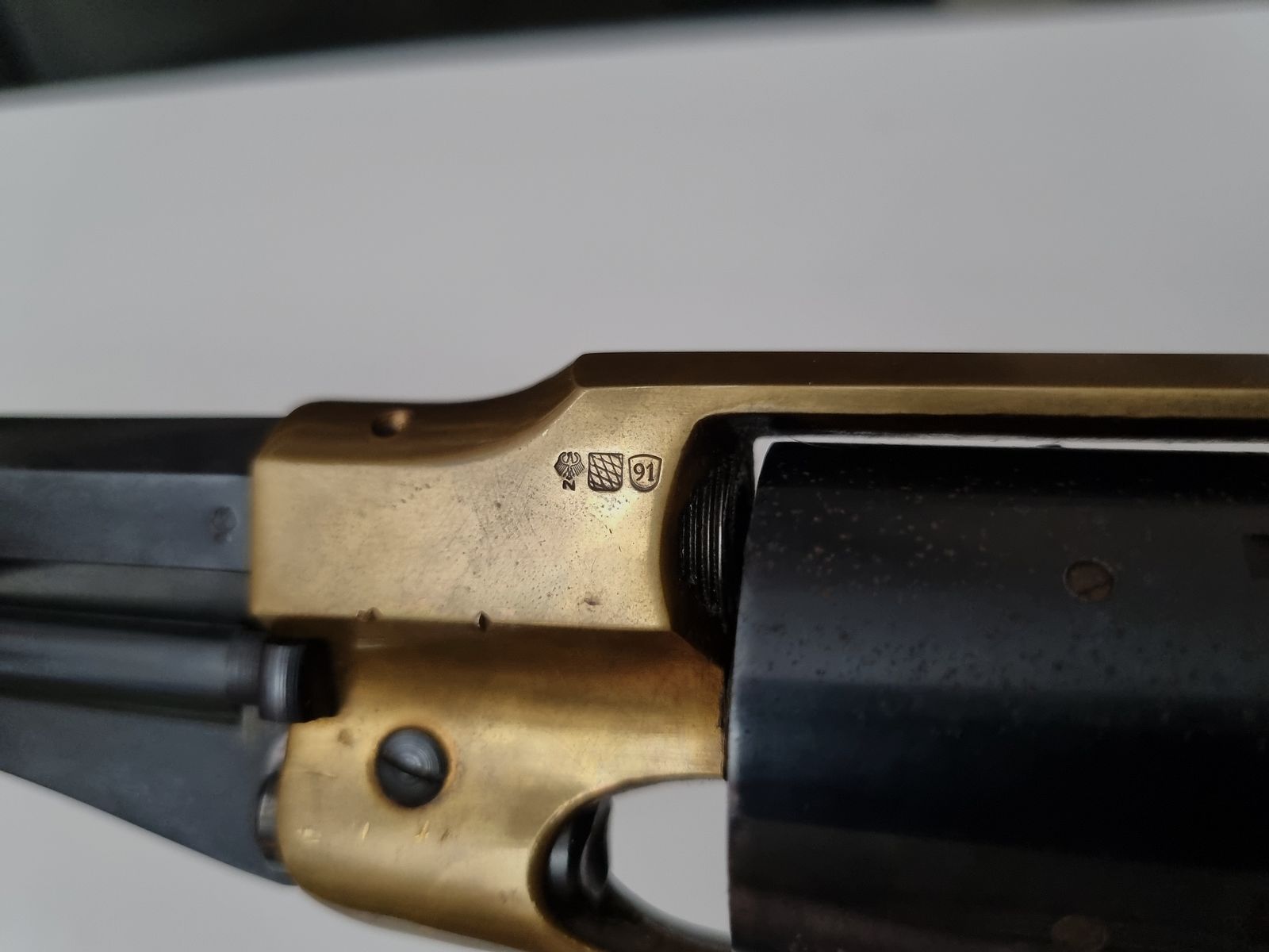 Western Remington New Army 9mm Knall Seltener Neumann Umbau PTB 304