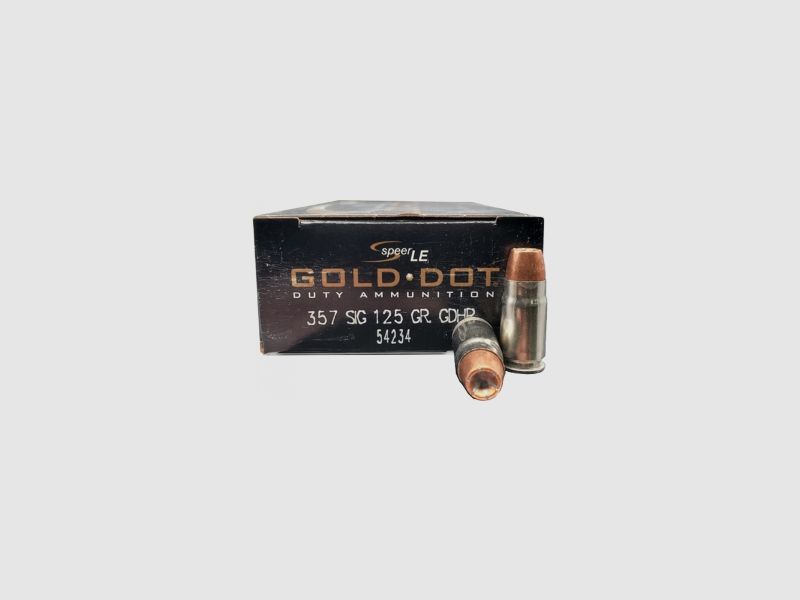Speer Gold Dot .357 Sig 125GR GDHP 50 cartouches