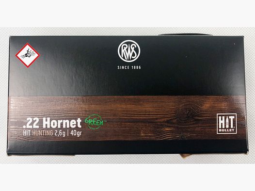 RWS HIT jachtpatroon .22 Hornet 40grs
