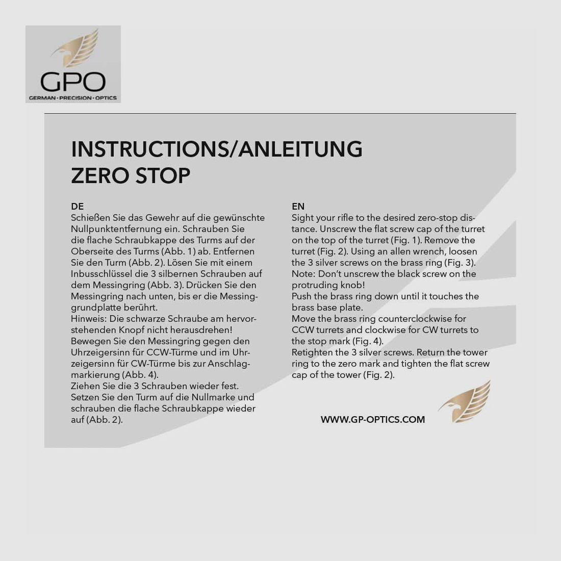 GPO SPECTRA 6X 4,5-27x50I MOAi SFP/CCW