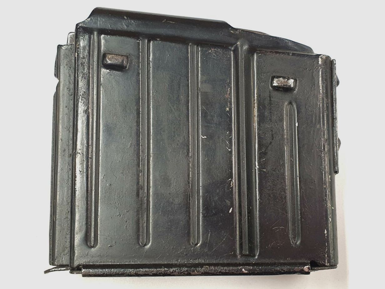 The Yale & Towne Mfg.& Co., Velbert/Rheinland, Heidestr.71 Seltenes Magazin für Gewehr 43 / Karabiner 43, G43 / K43 "awj"