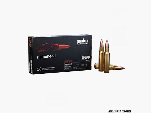 SAKO – GAMEHEAD .308 WIN 153A Soft Point 11,7g | 180gr (20pz)