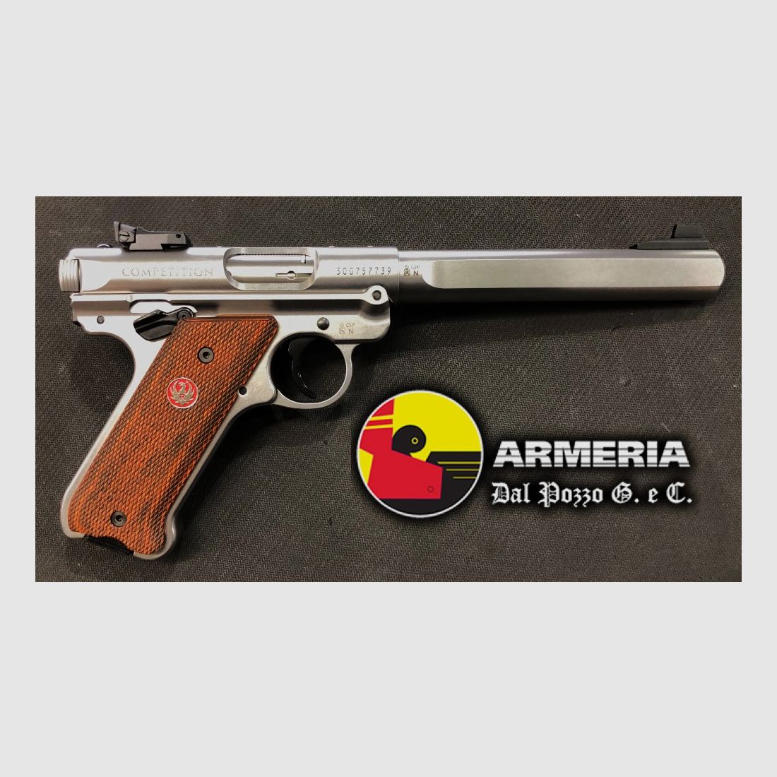 RUGER MKIV COMPETITION 22 LR 6.7/8″ SS, immagine 1 di 2