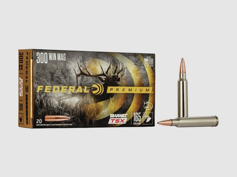 Federal Premium Barnes TSX .300 Win. Mag. 165GR HP 20 cartouches