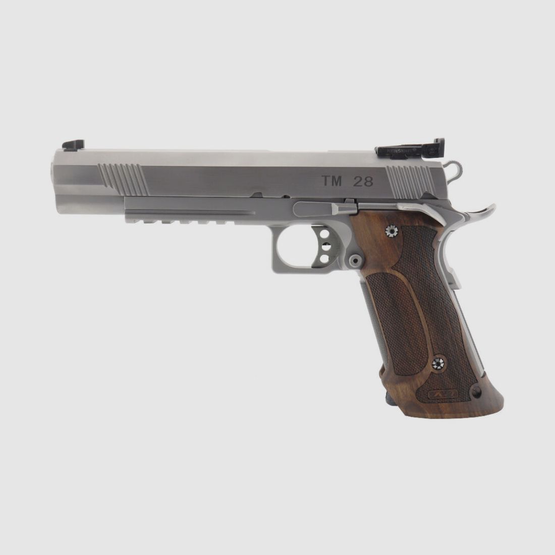 STP TM 28 6.0 con empuñadura Nill Match-German-Master y sistema intercambiable TM 6.0 9mm Luger y mira BOMAR