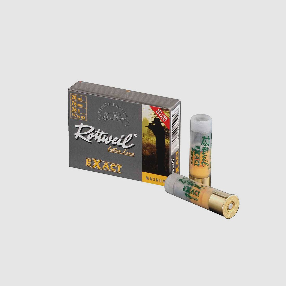 Rottweil EXACT Magnum, kaliber 20/76 1 verpakking (5 schoten à €1,98*)