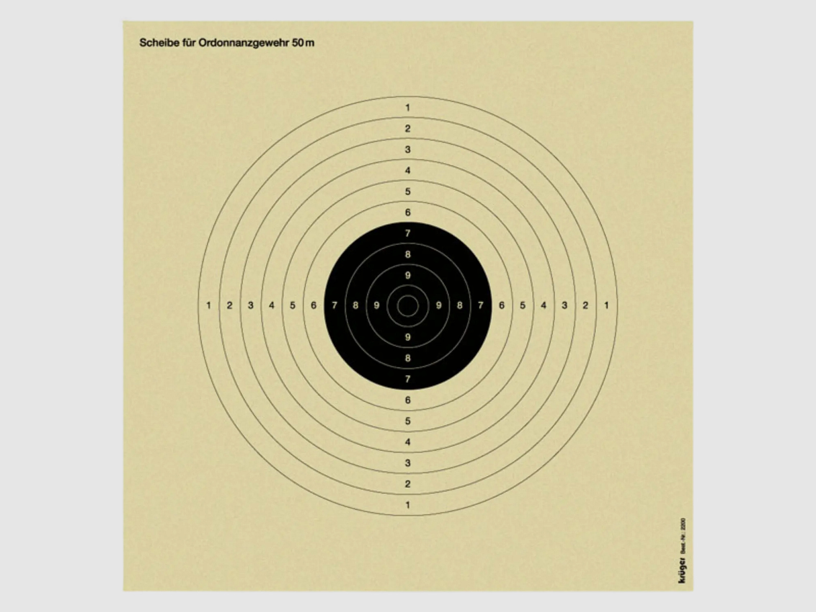 Z17-doel ordonnantiegeweer I BDS ordonnantie 50 meter 50 st.