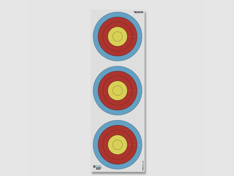 Krüger-Schießscheiben Blasrohr-Auflage Ring 6-10, 22x66cm Schießscheiben
