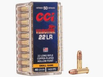 CCI .22LR VELOCITOR 40GR GDHP - (a50) #1435 FPS