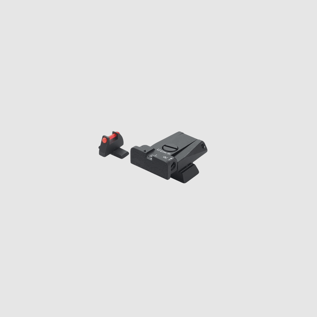LPA hausse micrométrique SPR pour HK USP9/40/45 avec guidon en fibre optique rouge