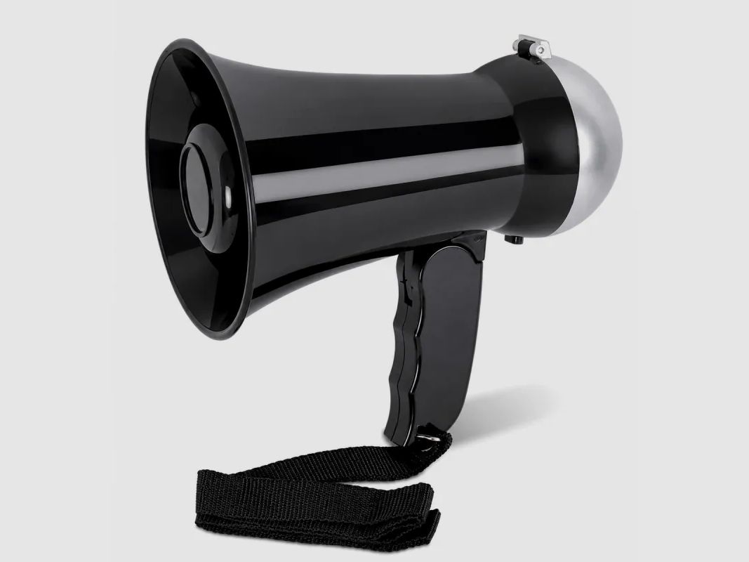 Mini Megafono Portatile 2-in-1 con Sirena - 105 dB, immagine 1 di 3