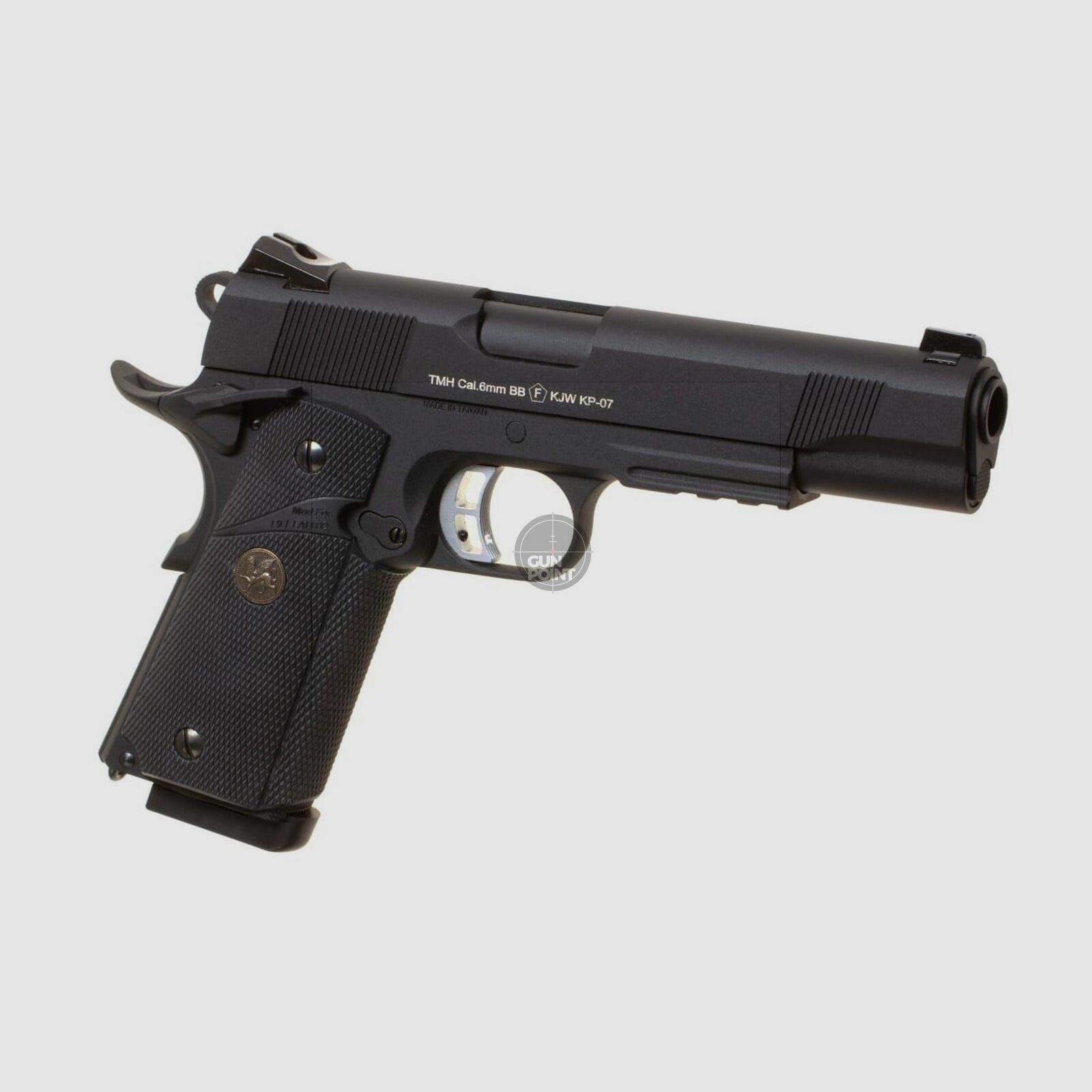 Softair - Pistole - KJ Works M1911 MEU Full Metal GBB - Schwarz - ab 18, ber 0,5 Joule