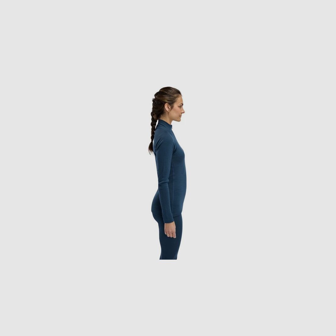 Aclima WarmWool Mockneck W Midnight Navy, billede 5 af 7