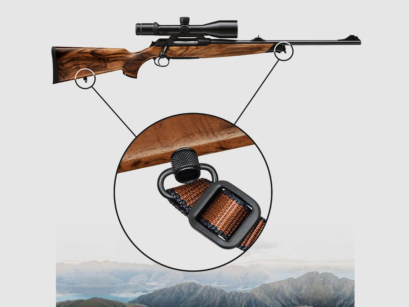 HALDER 22330.0560 Push & Go Riemenbügel Ø 9,5 x 1,0 mm / 23mm schwarz