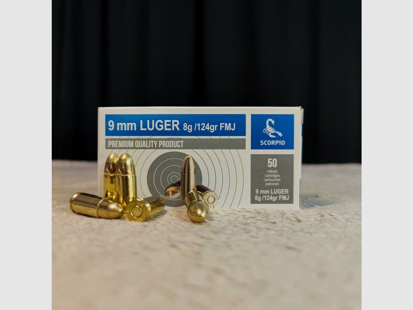 STV STV 9mm Luger FMJ 124grs 8,0G 1000 Patronen