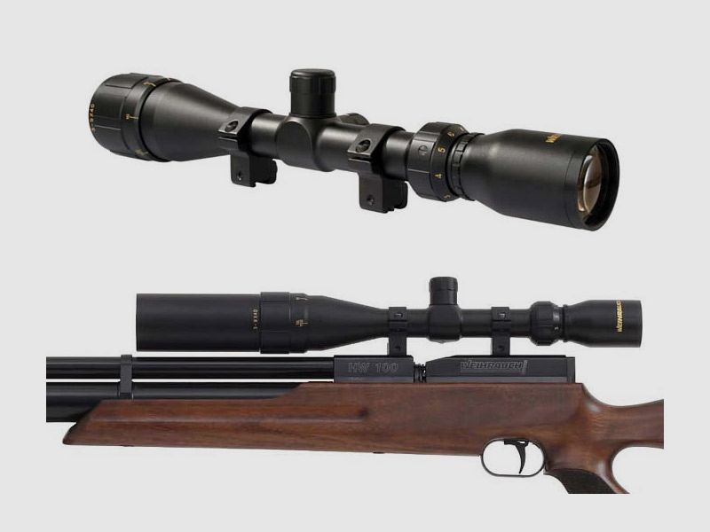 Zielfernrohr Weihrauch 3-9x40 inklusive Sonnenblende und 11 mm Spezial Montage