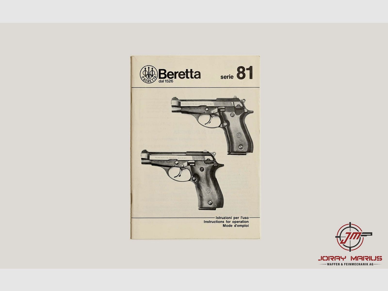 Bedienungsanleitung Beretta Serie 81
