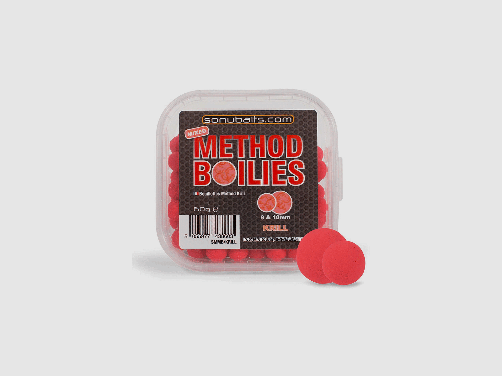 SONUBAITS – MIXED METHOD BOILIES 8 & 10mm KRILL 60g