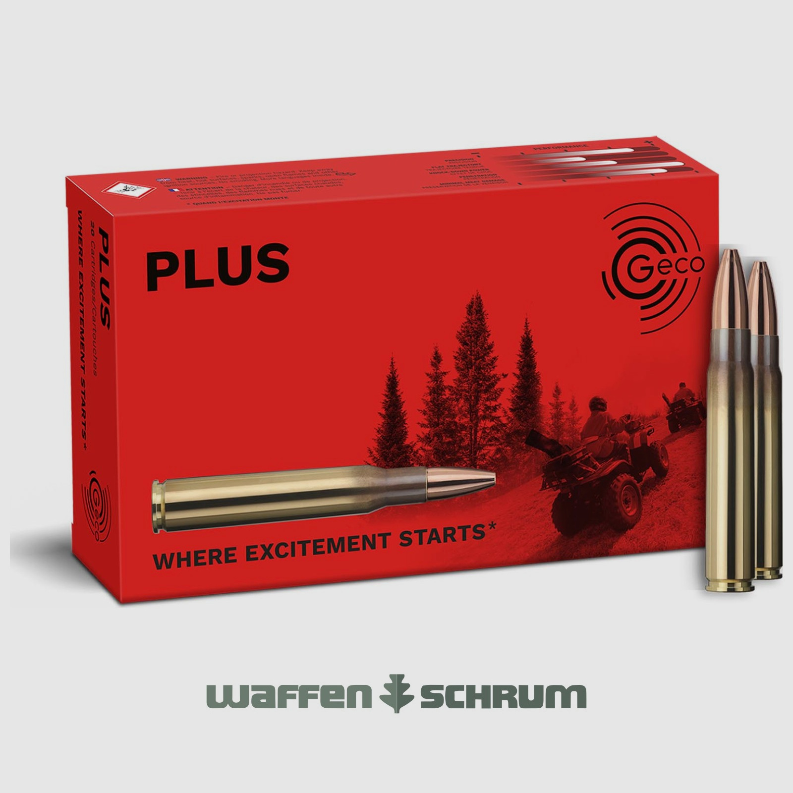 Geco Plus 16,5g - 255gr 9,3x62 20-pak