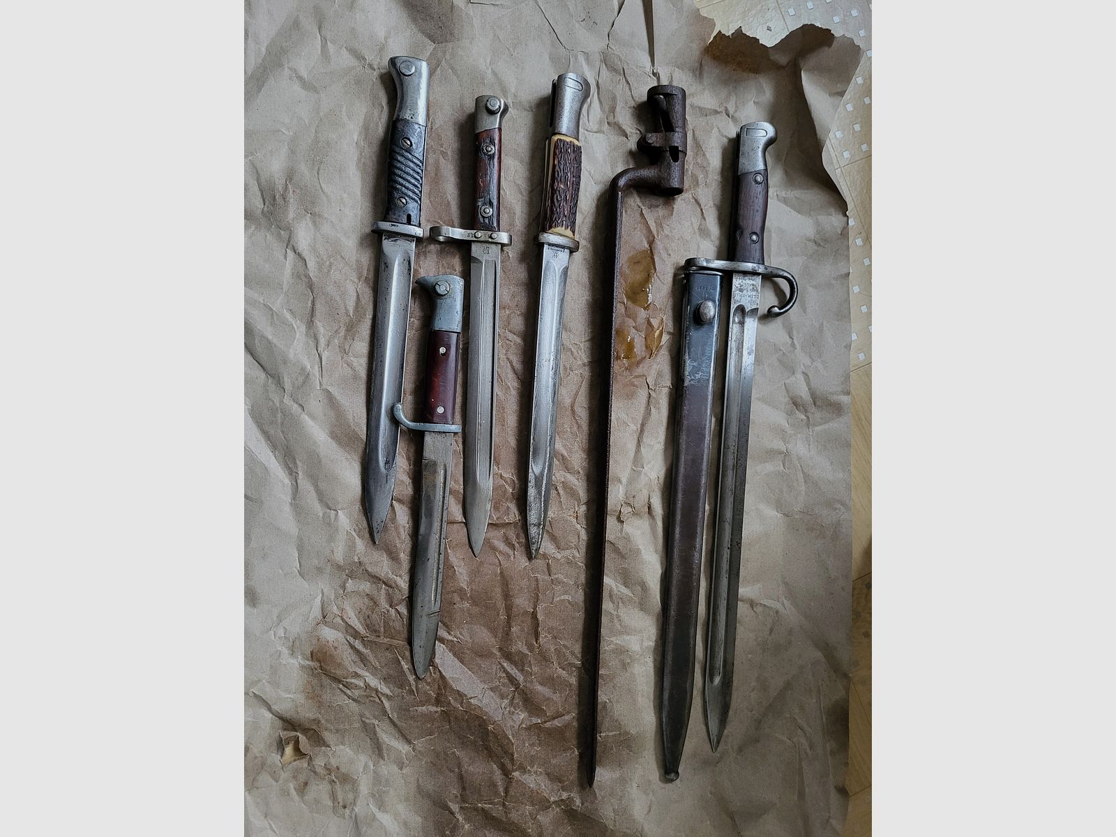 2 WK - WW 2 Puma bayonet - Long side rifle K98 bayonet - Original