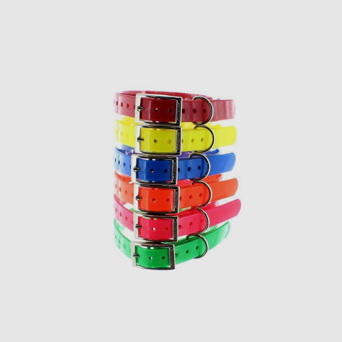 DOPPELSCHLAUFEN-HALSBAND POLYURETHAN GELB 1.9X0.25X45CM, Bild 1 von 2