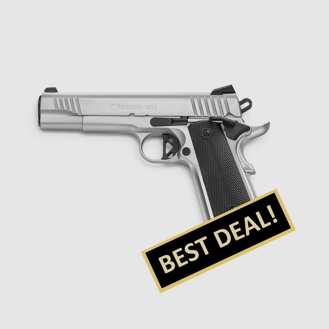 Chiappa 1911 Superior - Chrome 5 Zoll (5") 9mm Luger Fiber Optic