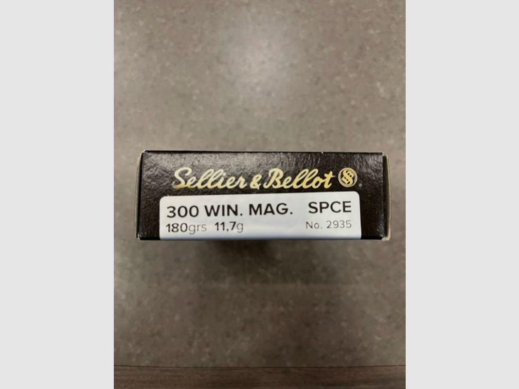 S&B CARICHE 300 WIN SPCE 180 GR, immagine 1 di 2