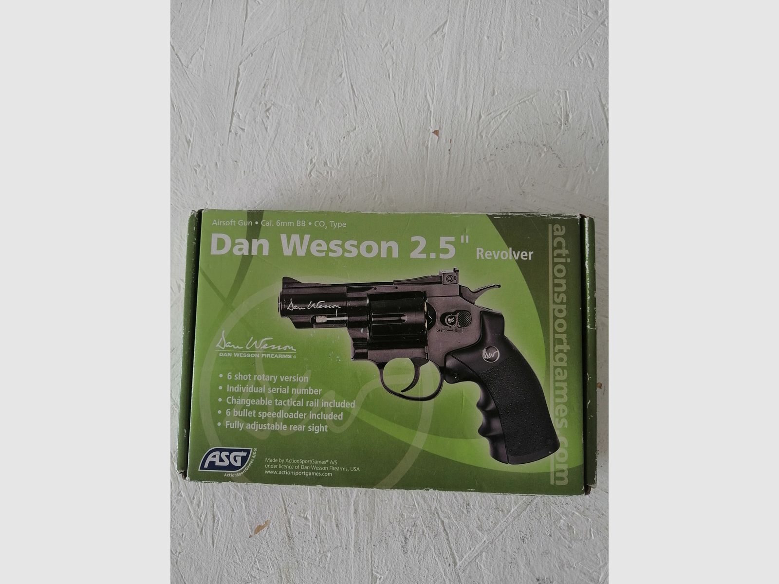 Dan Wesson 2,5 pulgadas revólver CO2 6mm