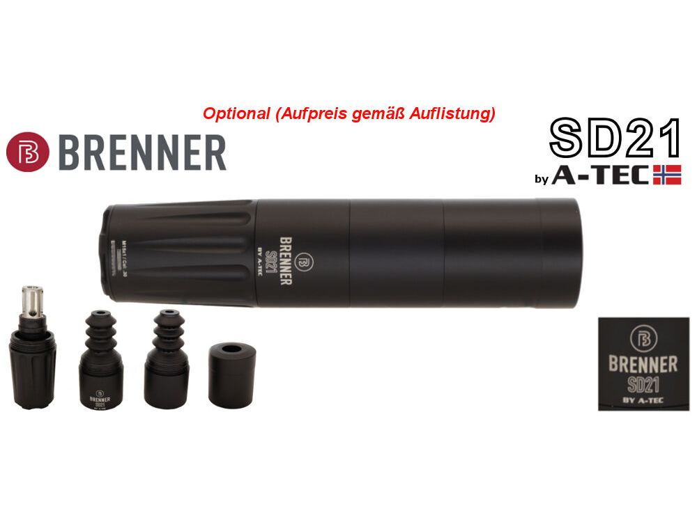 Brenner	 BR20 B&H Prohunter Lochschaft mit Bushnell 2.5-15x50 (Parallaxe Verstellung) Repetierer Jagd fertig montiert