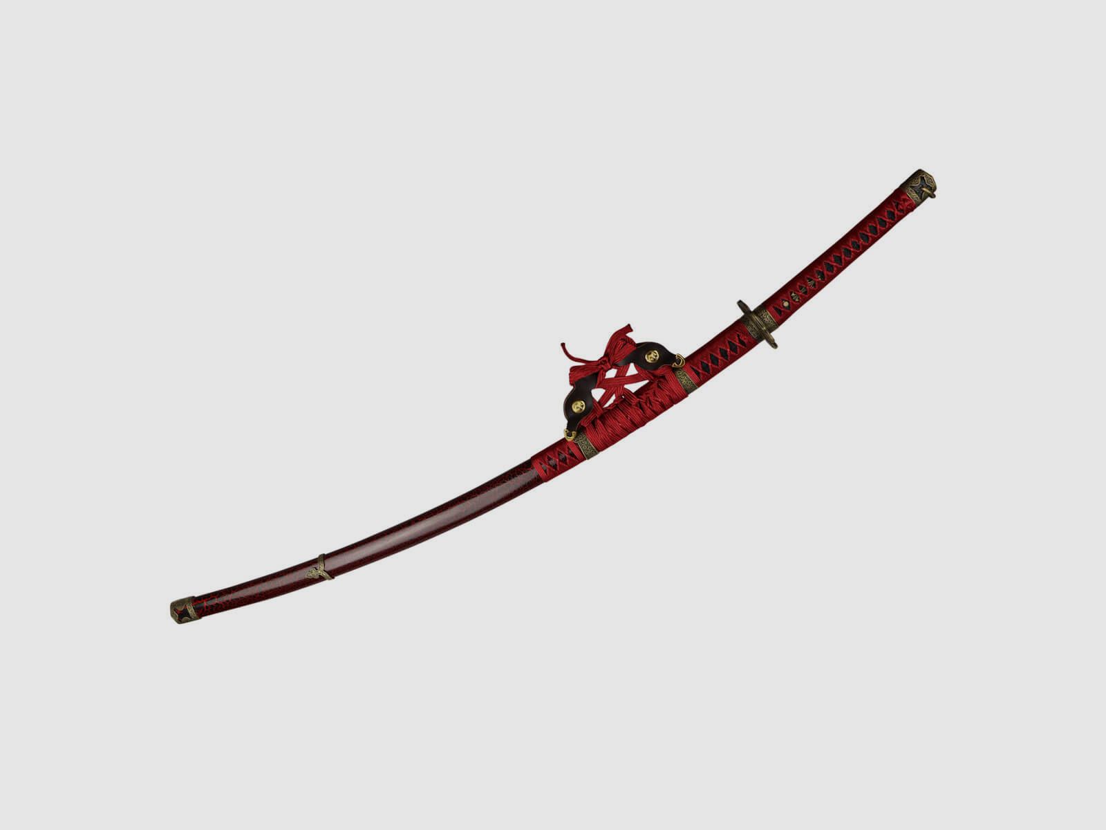 Tachi Samuraischwert aus 1095er Kohlenstoffstahl mit Lehmhärtung