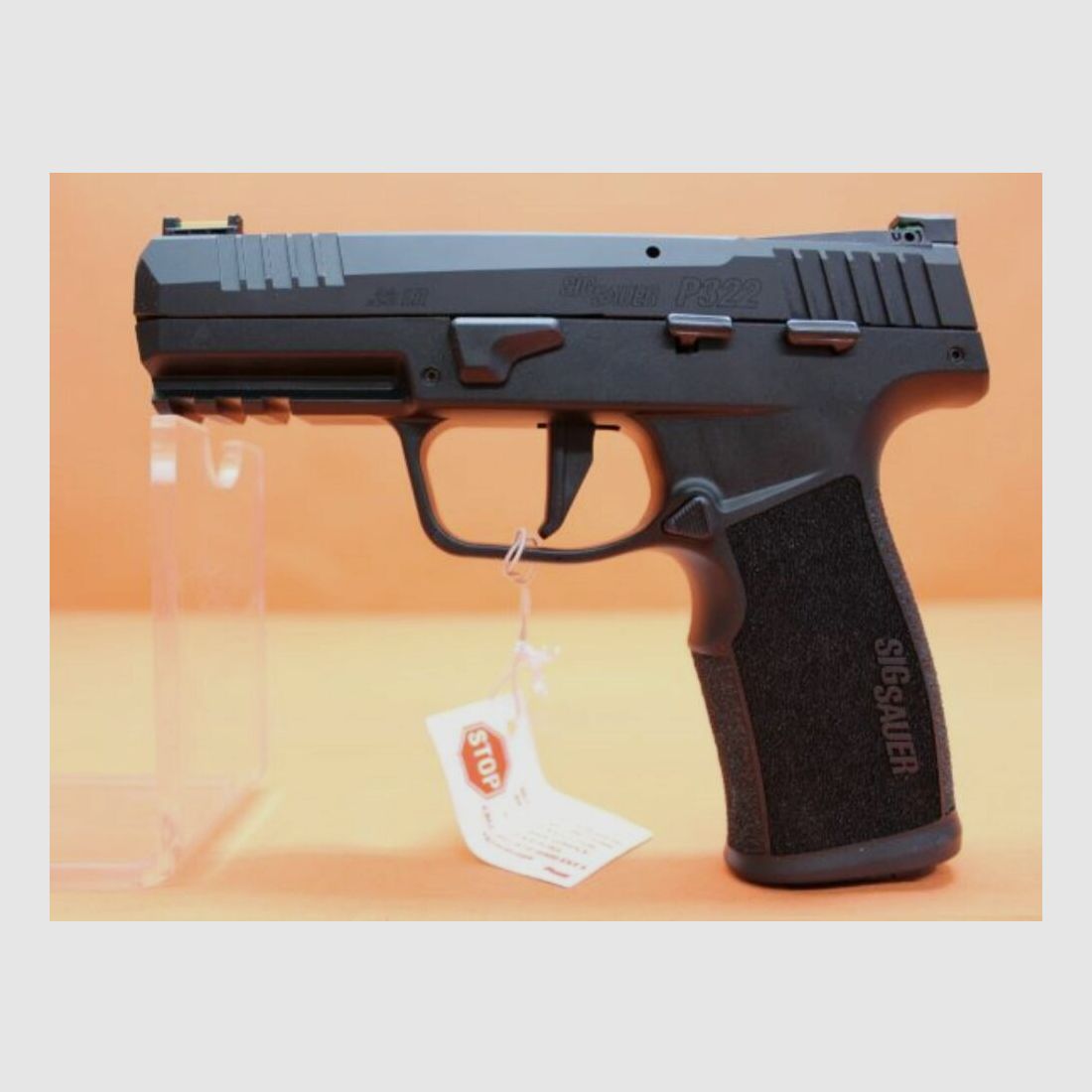SIG Sauer Ha.Pistola .22lr SIG Sauer P322 4" cañón, mira de fibra óptica de 3 puntos, 20 disparos, lista para ópticas