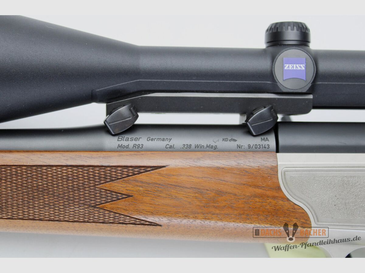 Rep. Büchse Blaser R93 Kal. .338 Win Mag mit Zeiss Diatal ZM 8x56MC, Bild 6 von 11