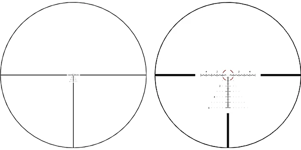 Bushnell R7 3-15x50 FFP Cannocchiale Dot-Hash Ibrido Illuminato MRAD #BU-R7-31550M1, immagine 2 di 7