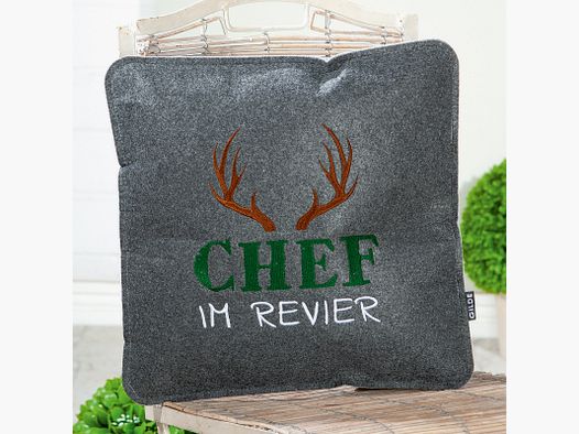 Filzkissen Chef im Revier