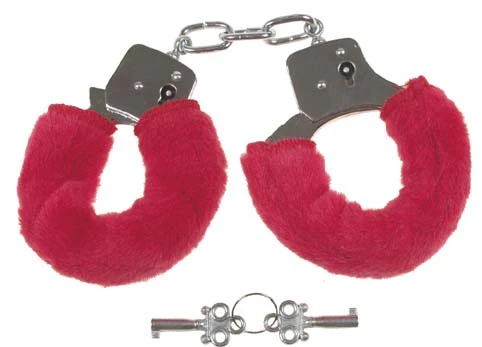 Menottes avec fourrure rouge