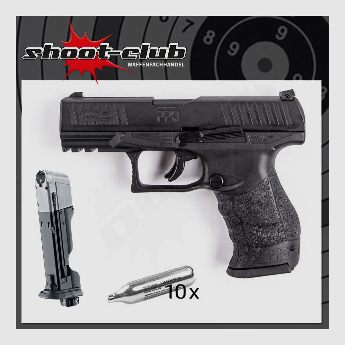 UMAREX	 Walther PPQ M2 T4E RAM .43 im Set