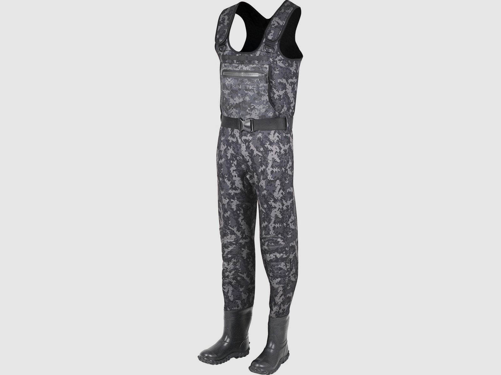 Kinetic Neorush Wathose mit Stiefeln Gray Camo -44/45