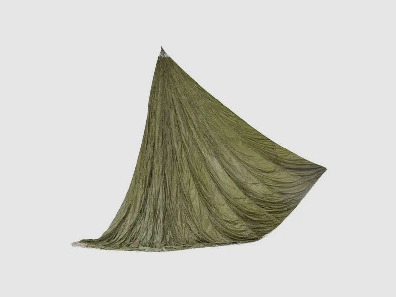 US Army US Fallschirmkappe T10 mit Packsack oliv gebraucht