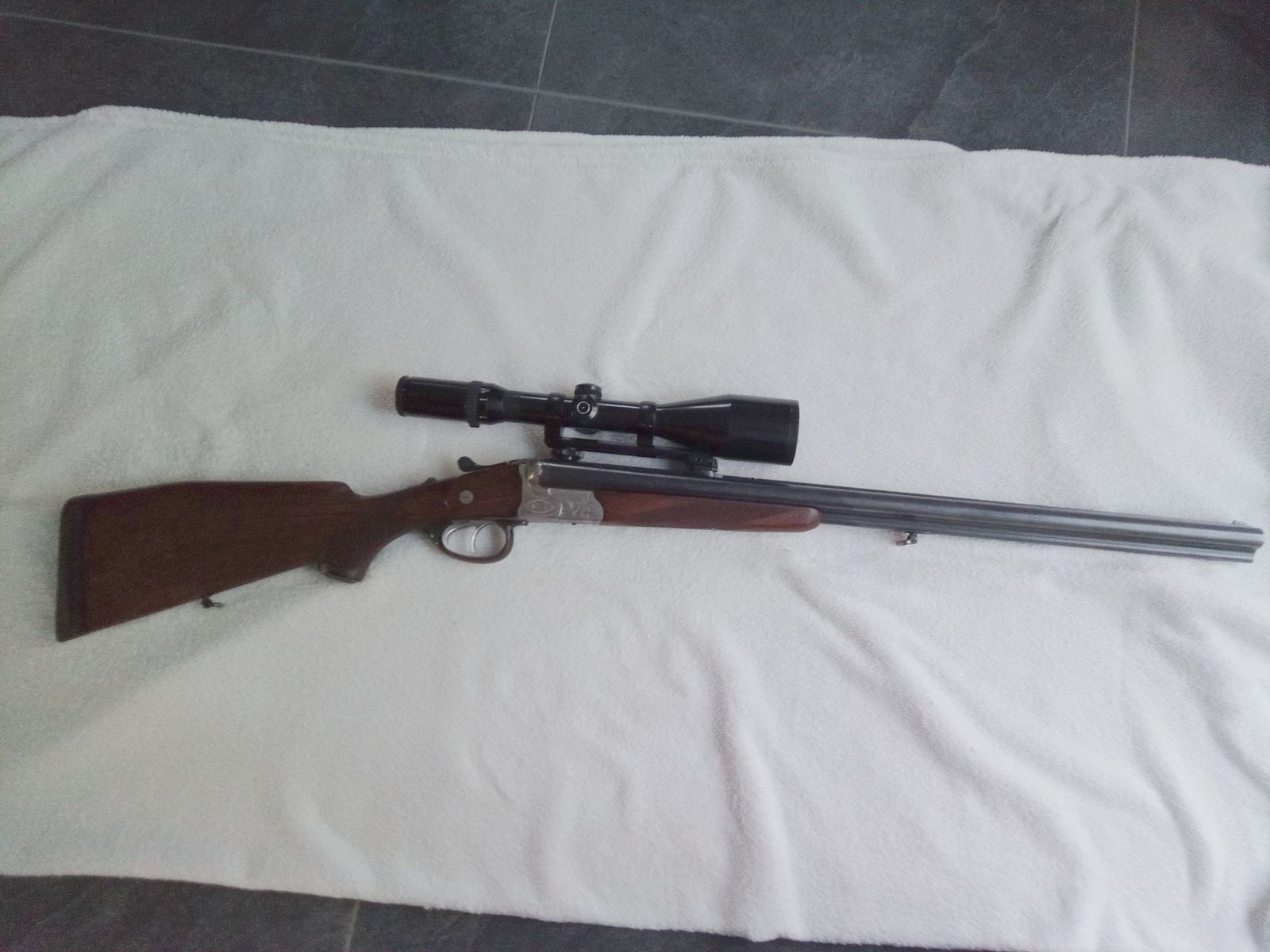 Krieghoff Drilling Trumpf con canna intercambiabile, nuova montatura a basculante, S&B 2,5-10x56 LA4