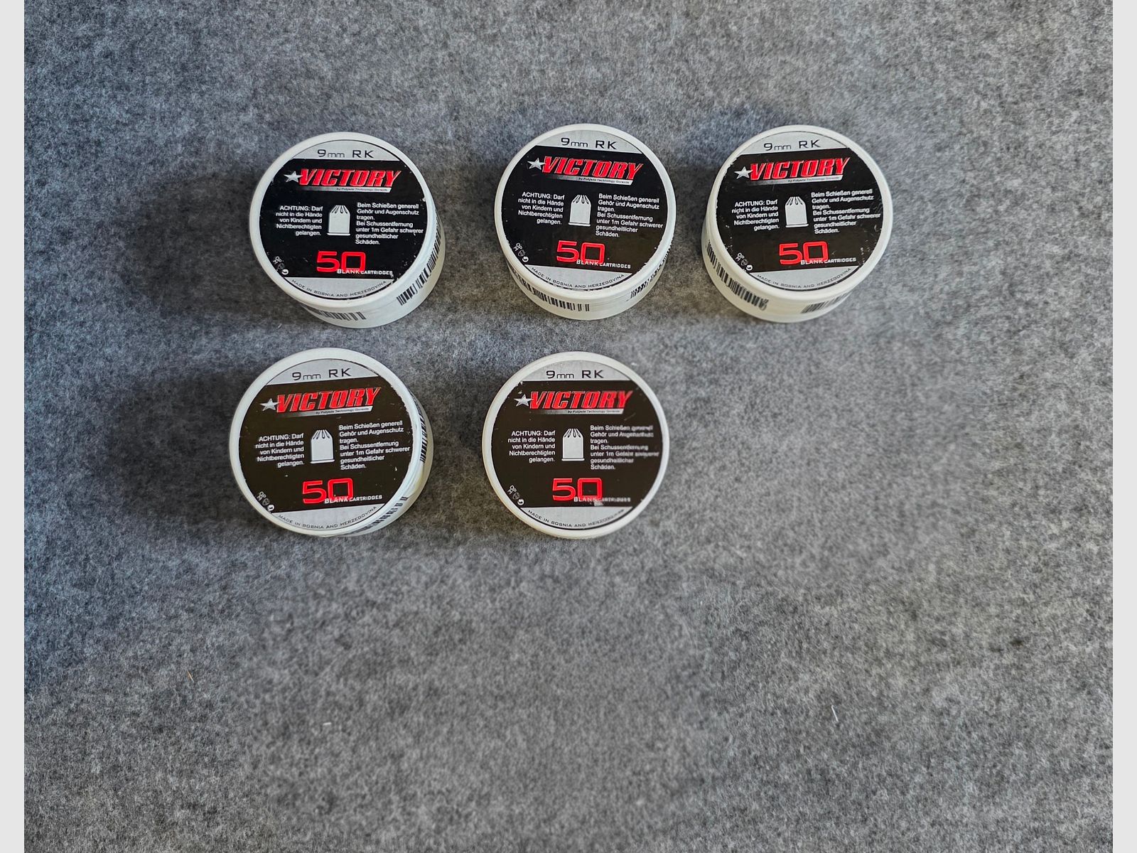 Cartucce a salve SRS Cal. 9mm RK o .380 Revolver Silvester