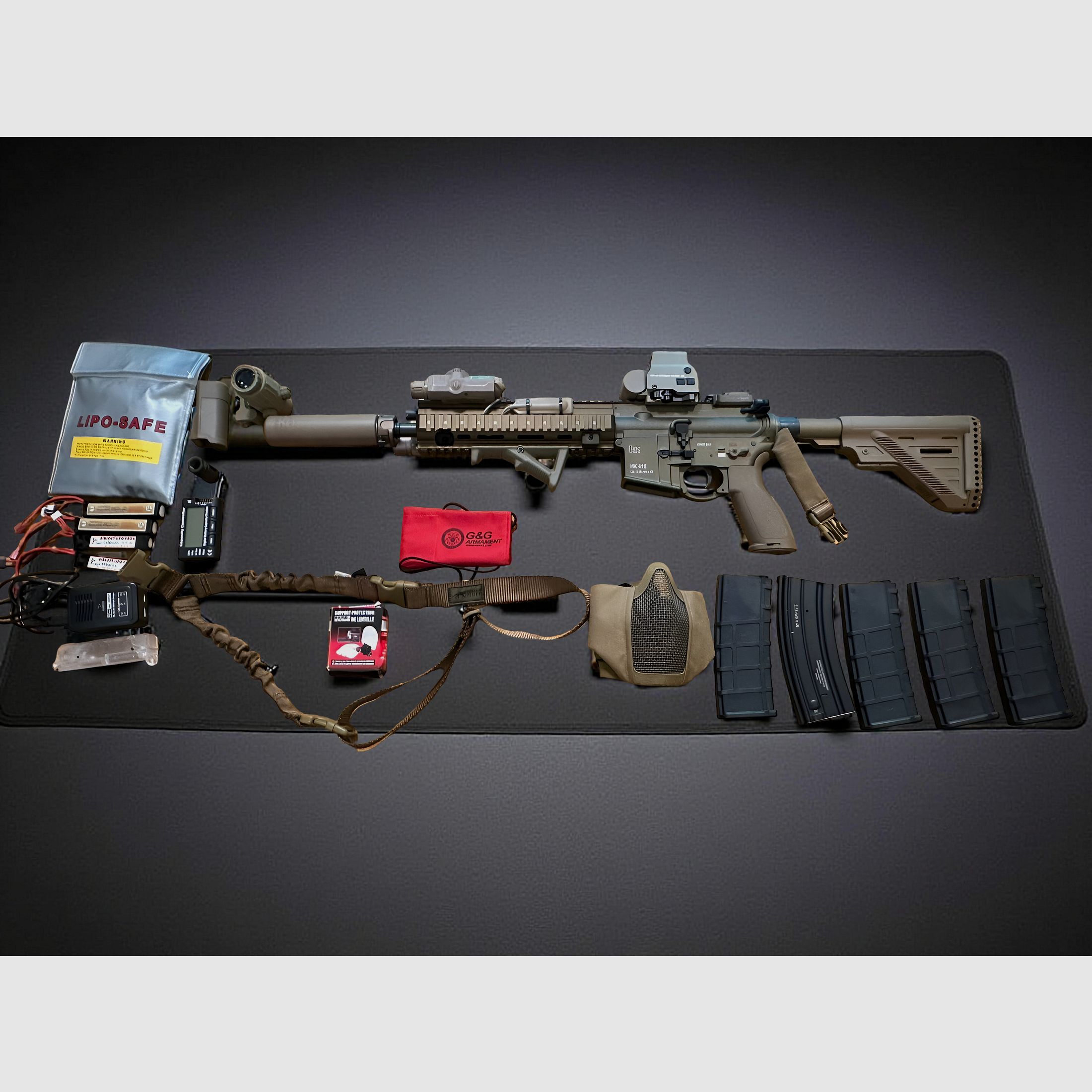 VFC HK416 Supreme (non giocato) – Full tuning + Set completo in RAL con borsa e accessori