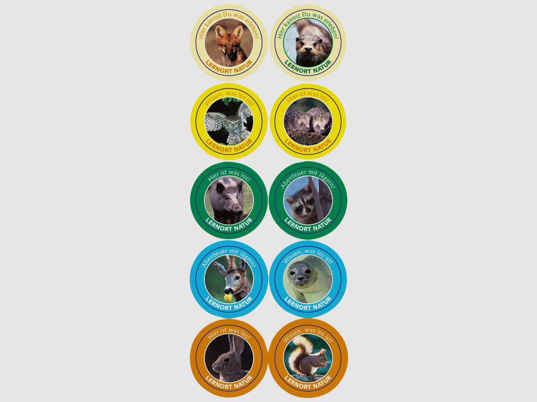 Learning Place Nature Animal Stickers (200 pieces)