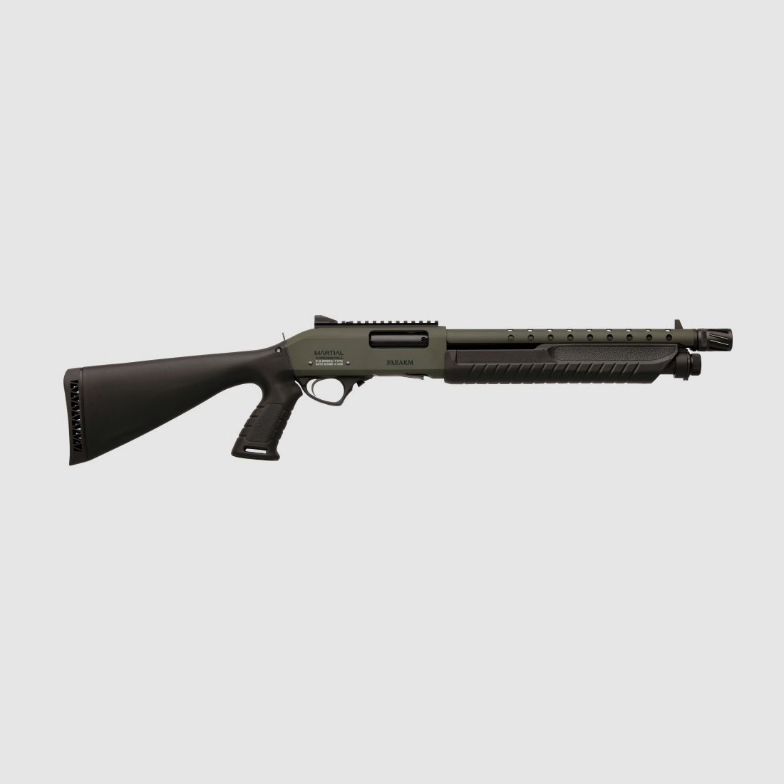 Fabarm Martial O.D. Green, cal. 12/76, 14", fucile a pompa, Pro Forces