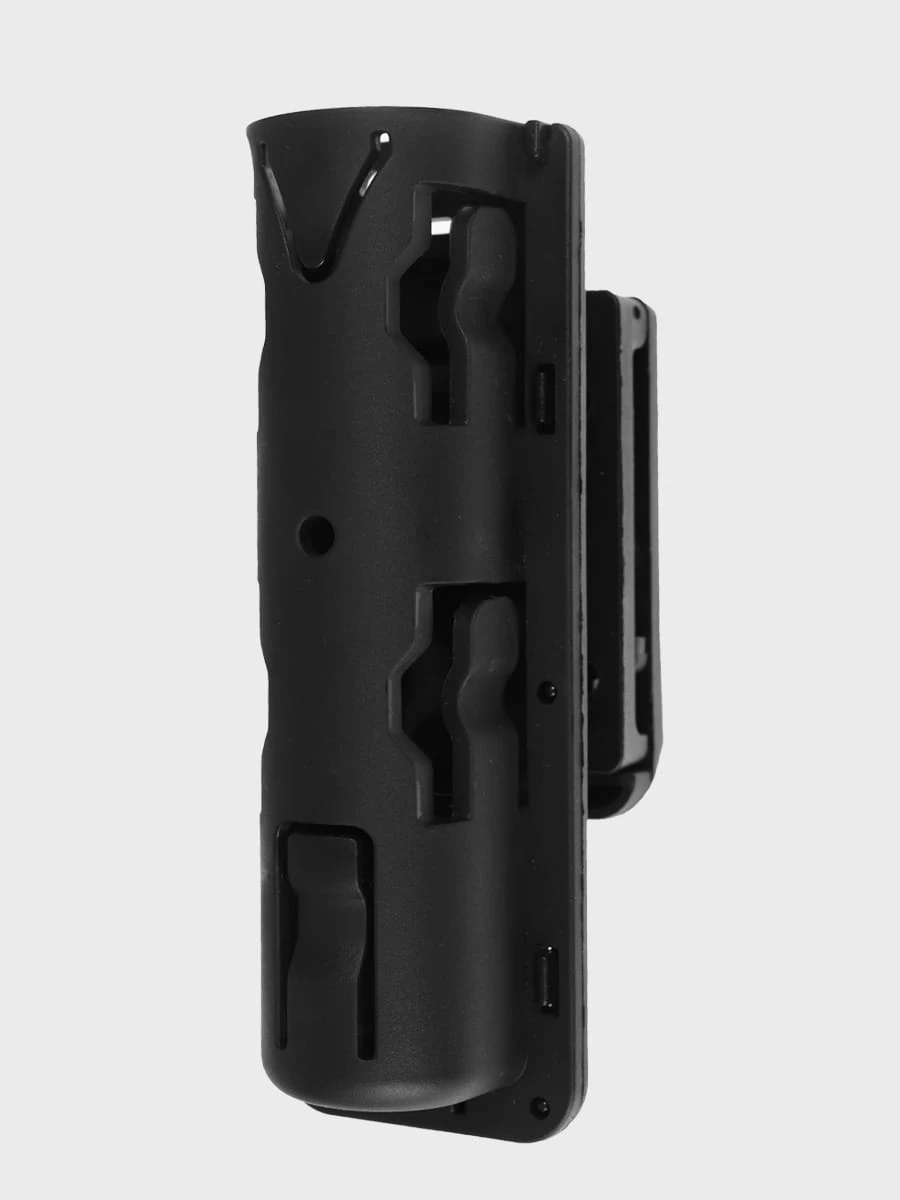 Drehholster für einen 21-/26-Zoll-Teleskopschlagstock für Gürtel bis 60 mm, schwarz