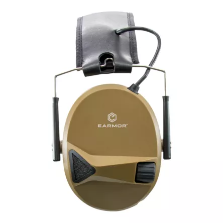Earmor – protection auditive active M30, Coyote Brown, image 1 sur 4