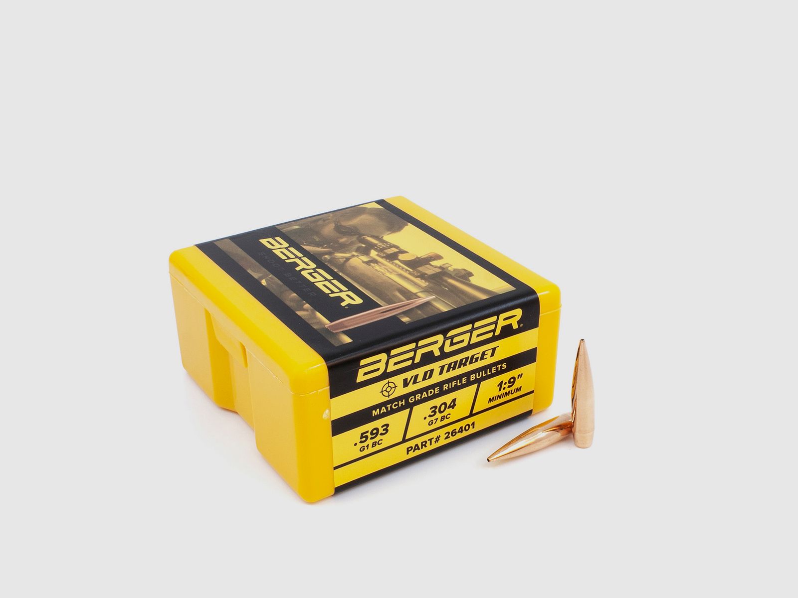 Balle Berger 6,5mm/.264 VLD Target 140GR 100 pièces