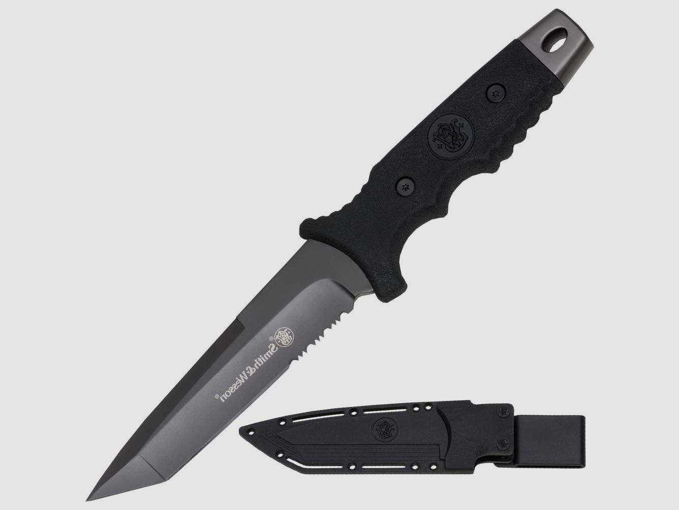 Tanto knife including plastic sheath