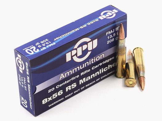 Prvi Partizan, 8 x 56 RS Mannlicher, SP, 208 gr., 20 Stk.
