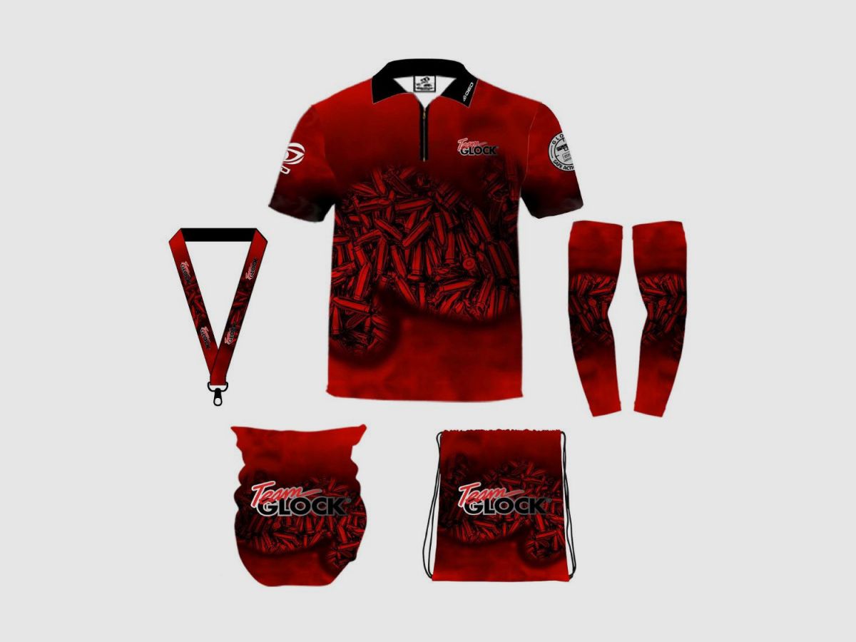 DED Sportswear Zestaw Team Glock Czerwony Motyw, rozmiar: 8XL, Nazwa Niestandardowa: Brak Nazwy, zdjęcie 1 z 3