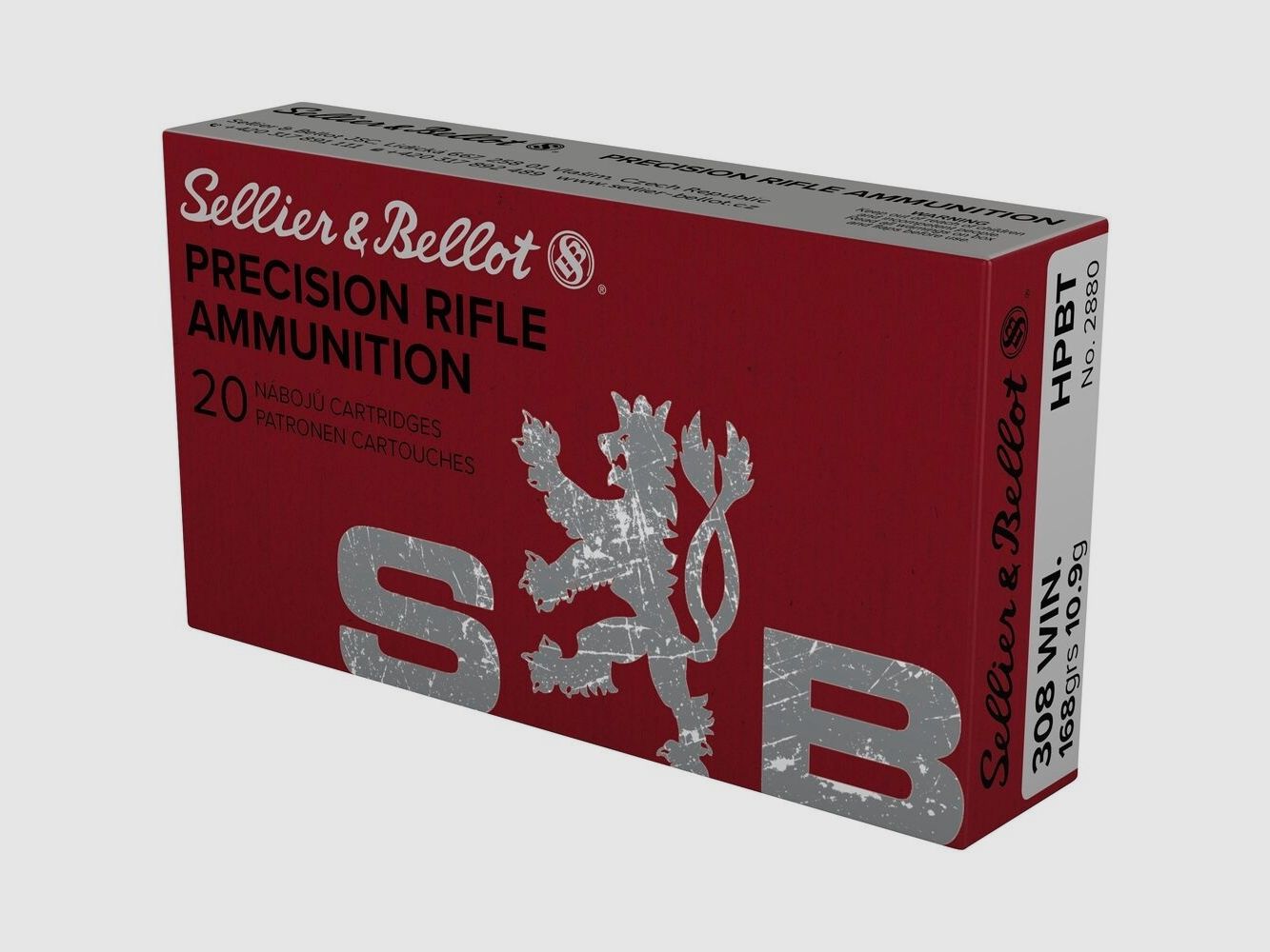 Sellier & Bellot OTM HPBT 168grs. 20 shots .308Win